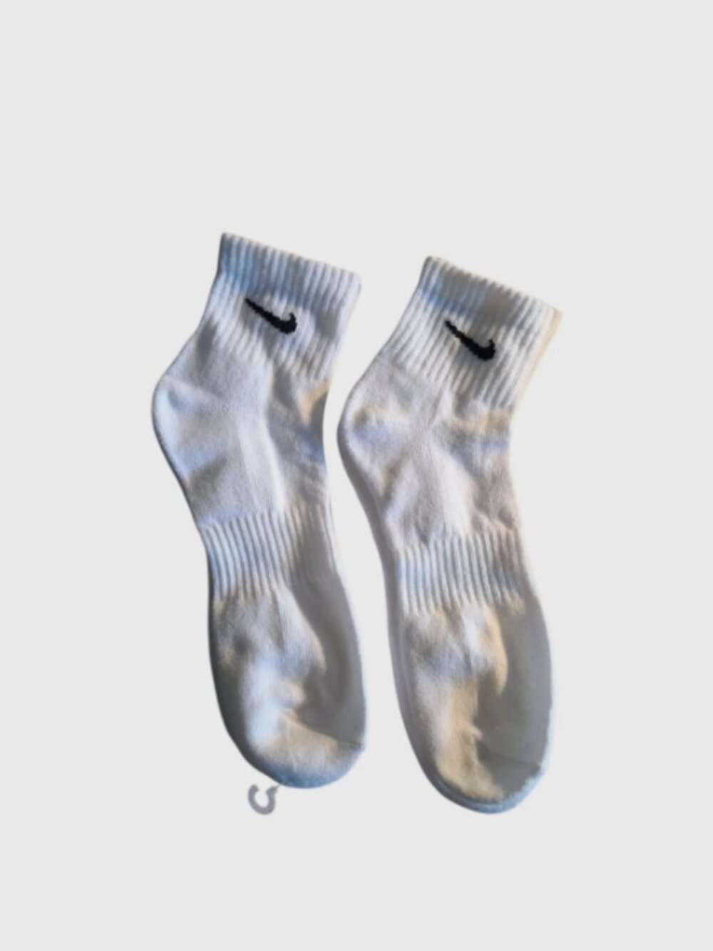 Nike Everyday Cushion Ankle Training Socks Size Large White 2 Pair Gym Casual